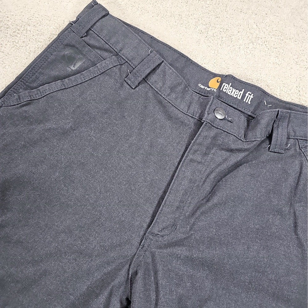 Carhartt Full Swing Cryder Dungaree Pants Men's 34x34 Gray Relaxed Fit